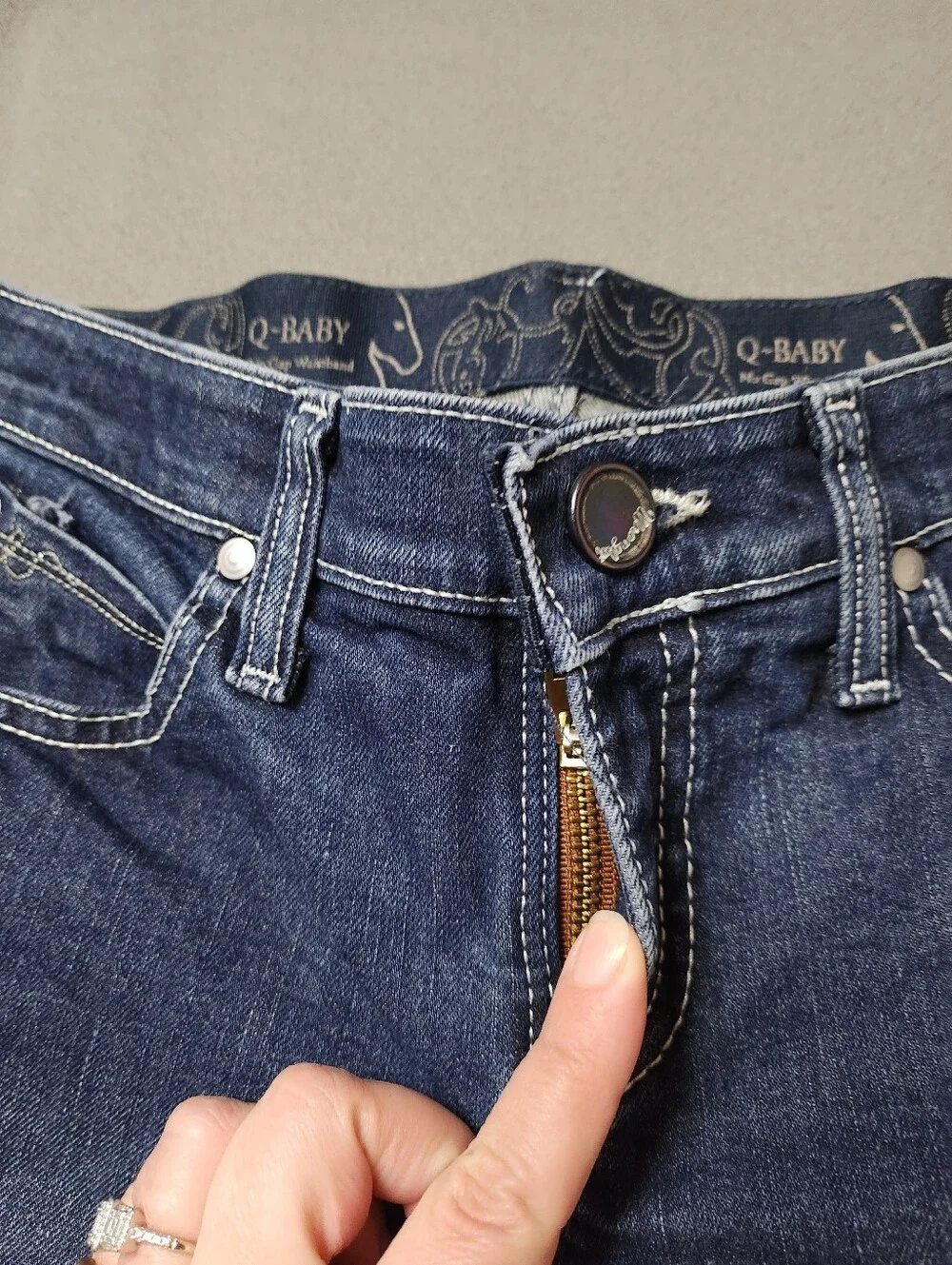 Wrangler Ultimate Riding Q-Baby Mid Rise Jeans Bootcut - Picture 5 of 14
